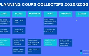 planning cours collectifs