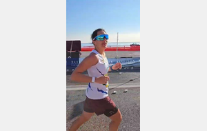 Lucie au soleil sur le Marathon de Nice-Cannes 